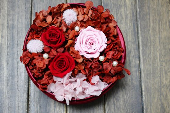 What are preserved roses