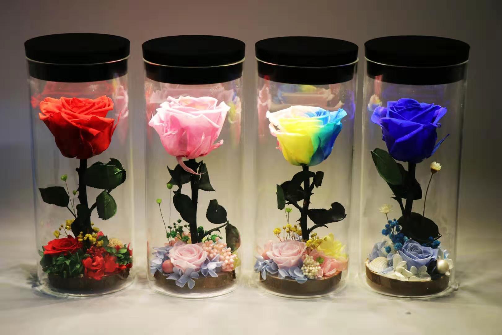 How are preserved roses made