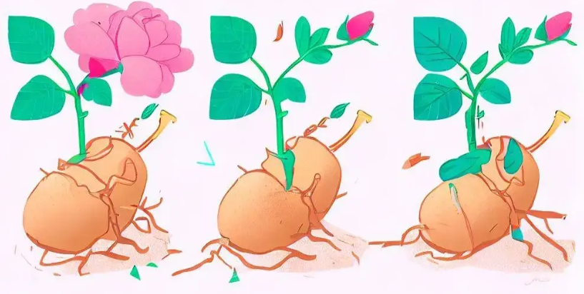 How to grow roses from potatoes